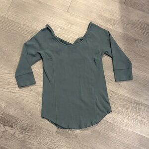 Maurices Teal Ribbed Women's Top
